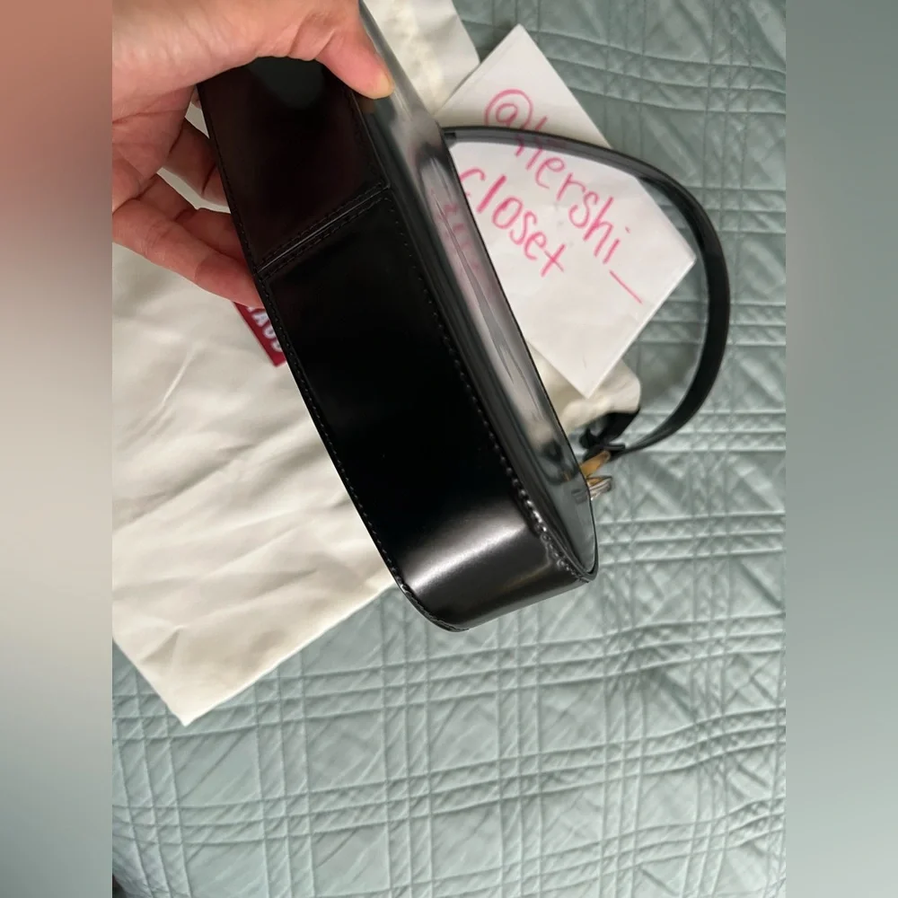 STAUD Black Leather Shoulder Bag - Picture 9 of 14